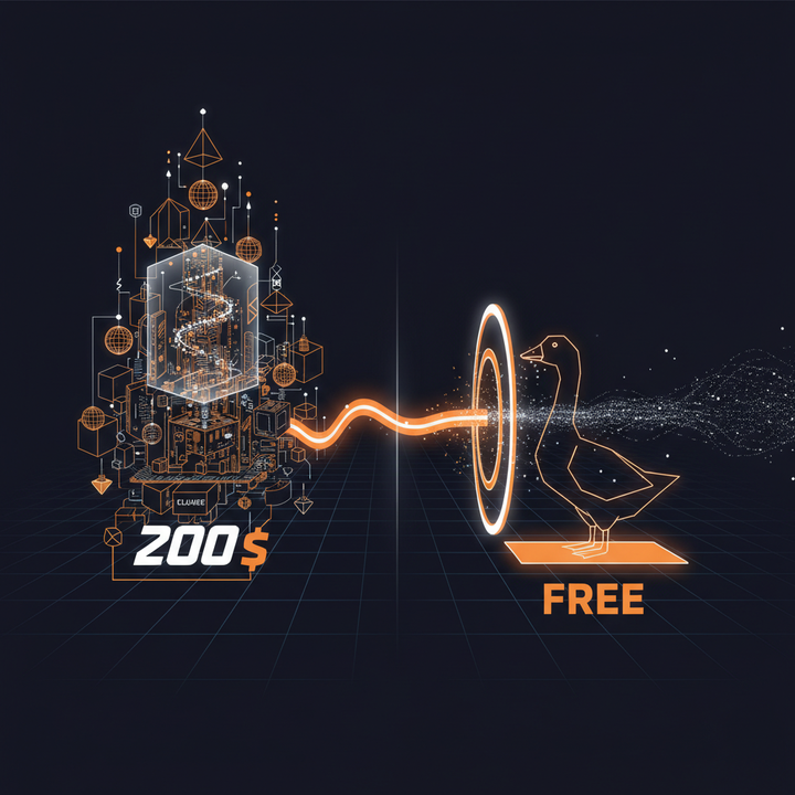 Claude Code costs up to $200 a month. Goose does the same thing for free.