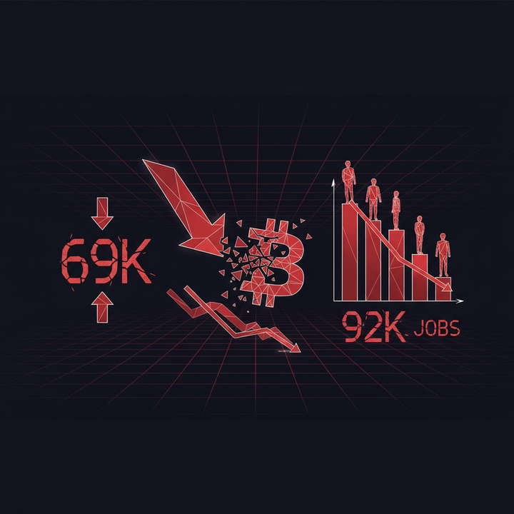 Bitcoin Dives Below $69K as US Loses 92K Jobs in February